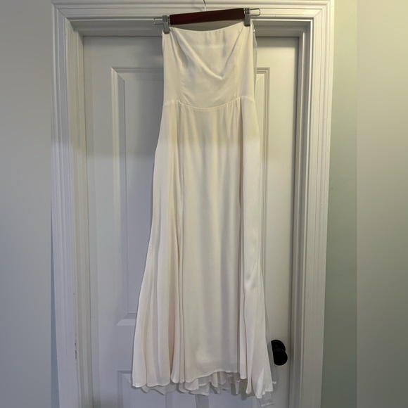 Reformation Kairo Dress Ivory Size 4 - Picture 8 of 11